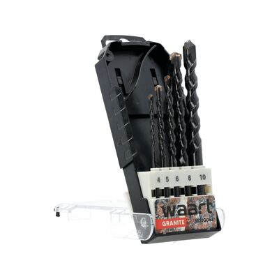 Wiertło do granitu Granit 4 5 6 8 10 mm zestaw 5 szt. Jufisto