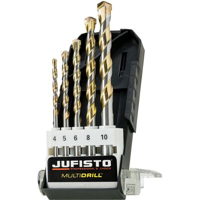 Wiertło uniwersalne Multidrill 4 5 6 8 10 mm zestaw 5 szt. Jufisto