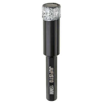 Otwornica z nasypem diamentowym 15 mm diament lutowany Jufisto