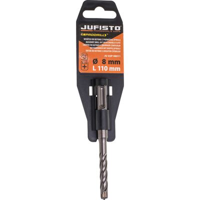 Wiertło do betonu z podwójną spiralą SDS-plus 8,0 x 110 mm Jufisto