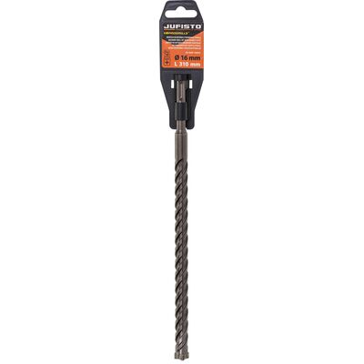 Wiertło do betonu z podwójną spiralą SDS-plus 16,0 x 310 mm Jufisto
