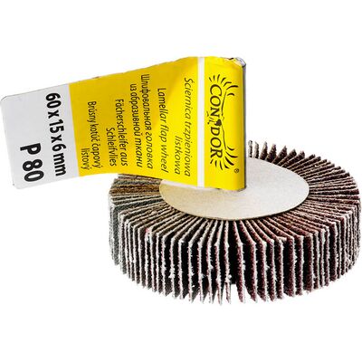Ściernica trzpieniowa listkowa 60 x 15 x 6 mm P 80 Drel