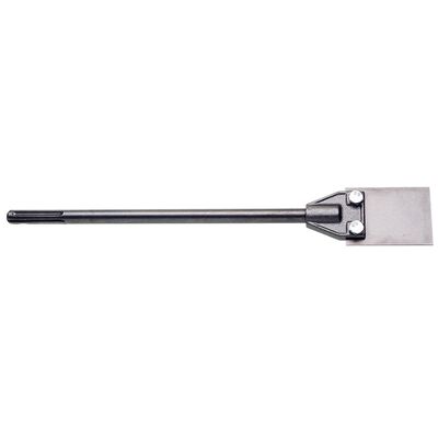 Dłuto płaskie 18 x 400 mm z płytką ze stali Hadfielda 100 x 75 mm chwyt SDS-max Jufisto