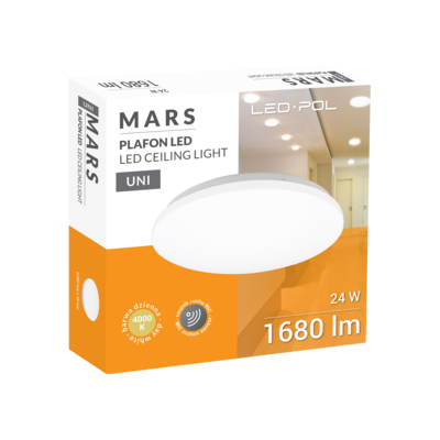 Plafon ORO-MARS-24W-DW-MIC