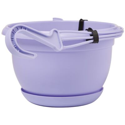 Doniczka MALTA wisząca 24 z zaczepem lila