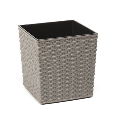 Doniczka JUKA ECO 25 x 25 rattan szary Lamela