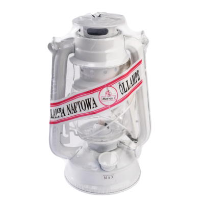 Lampa naftowa 24 cm biała