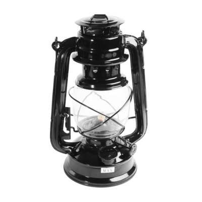 Lampa naftowa 24 cm czarna