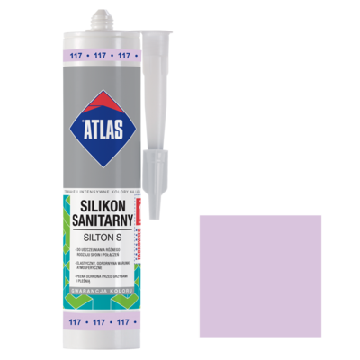 Silikon sanitarny SILTON S 117 fioletowy 280 ml Atlas