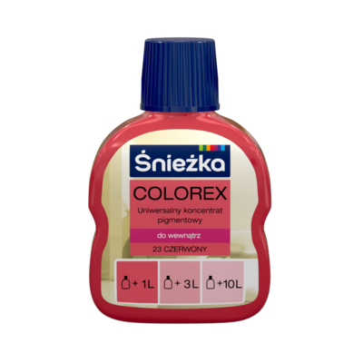 Colorex - Uniwersalny koncentrat pigmentowy 23-czerwony 100 ml Śnieżka