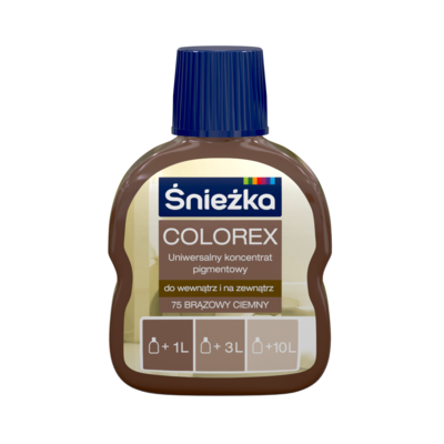 Colorex - Uniwersalny koncentrat pigmentowy 75-brąz ciemny 100 ml Śnieżka
