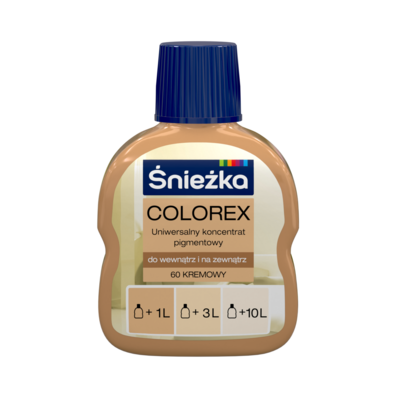Colorex - Uniwersalny koncentrat pigmentowy 60-kremowy 100 ml Śnieżka