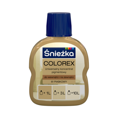 Colorex - Uniwersalny koncentrat pigmentowy 61-piaskowy 100 ml Śnieżka