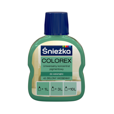 Colorex - Uniwersalny koncentrat pigmentowy 42-zielony wiosenny 100 ml Śnieżka