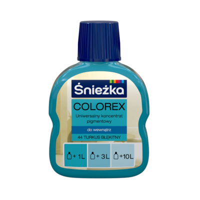 Colorex - Uniwersalny koncentrat pigmentowy 44-turkus błękitny 100 ml Śnieżka