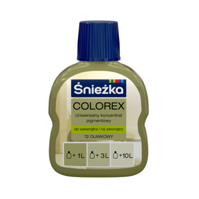 Colorex - Uniwersalny koncentrat pigmentowy 72-oliwkowy 100 ml Śnieżka