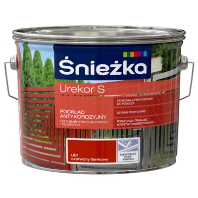 Podkład antykorozyjny Urekor S U01 czerwony tlenkowy 2,5 l Śnieżka