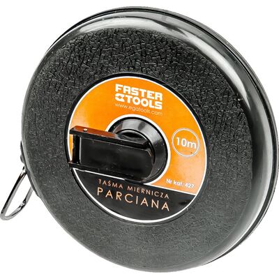 Taśma miernicza parciana 10 m x 12 mm FASTER TOOLS