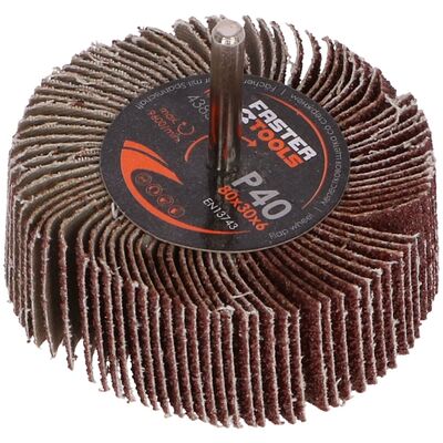 Ściernica listkowa z trzpieniem 80 x 30 mm 40 g FASTER TOOLS