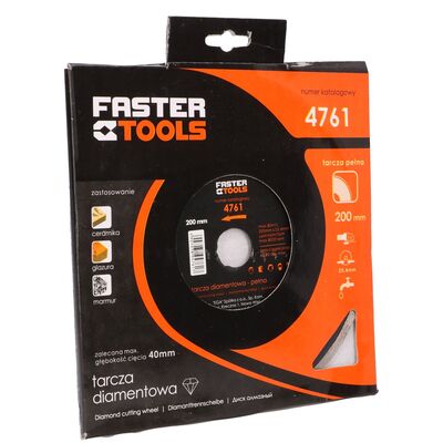 Tarcza diamentowa ciągła 200 x 25,4 mm FASTER TOOLS