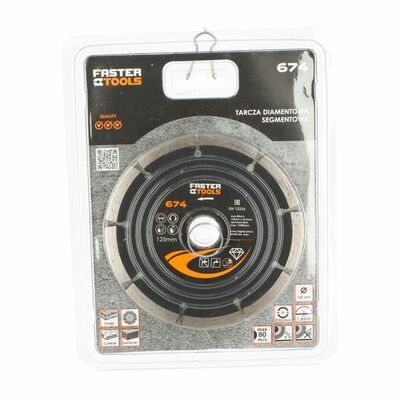 Tarcza diamentowa segmentowa 125 x 22,2 mm FASTER TOOLS