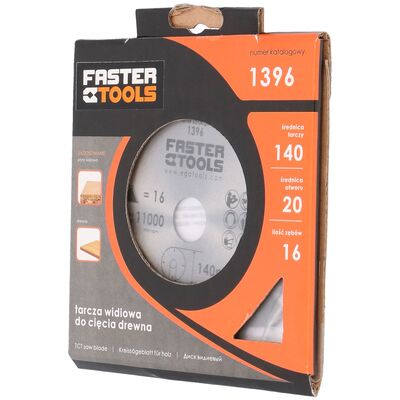 Tarcza widiowa do drewna 140 x 20 mm 16z. FASTER TOOLS