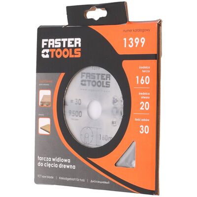 Tarcza widiowa do drewna 160 x 20 mm 30z. FASTER TOOLS