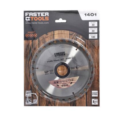 Tarcza widiowa do drewna 180 x 30 mm 30z. FASTER TOOLS