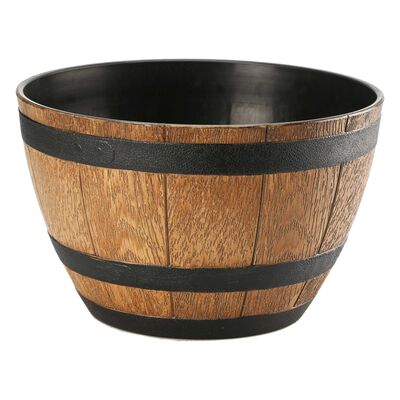 Donica BARREL 40 cm brąz jasny