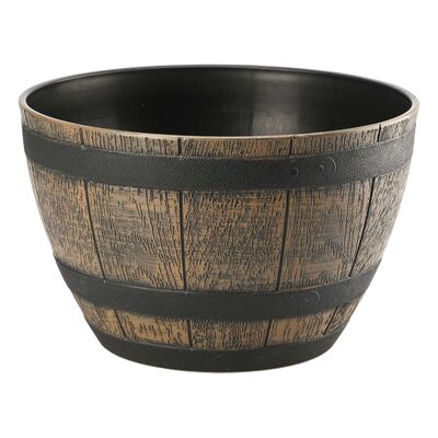 Donica BARREL 40 cm brąz ciemny