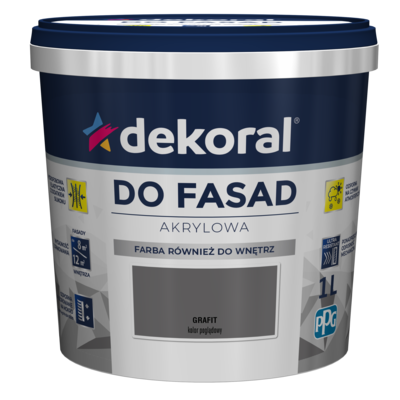 Farba DO FASAD Grafit 1 l Dekoral
