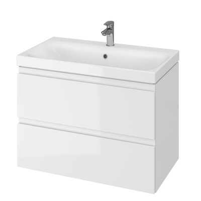 Set Moduo 80 biała dsm (szafka + umywalka)