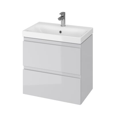 Set Moduo slim 60 szary dsm (szafka + umywalka)