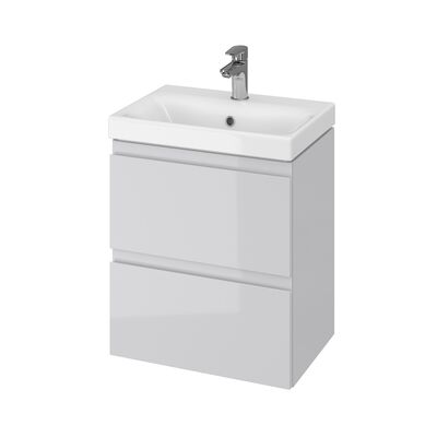 Set Moduo slim 50 szary dsm (szafka + umywalka)