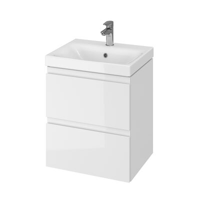 Set Moduo 50 biały dsm (szafka + umywalka)