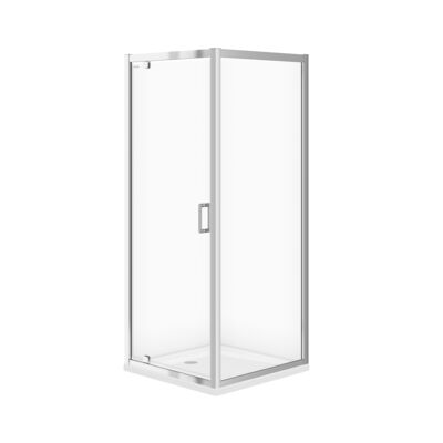 Set kabina ZIP kwadrat 80 x 80 x 190 szkło transparentne z brodzikiem Tako 80 x 4