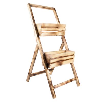 Kwietnik stojak na dwie balkonówki