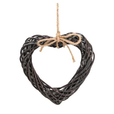 Wiklinowe serce / zawieszka 33 x 31 x 5/39 cm