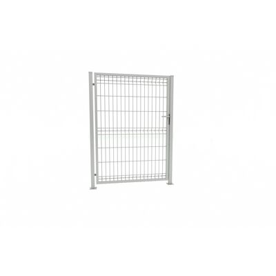 Furtka 3D 1,23 x 100 zestaw ze słupami 60 x 40 mm i zawiasami ocynk ogniowy (oczko 50 x 200) prawa