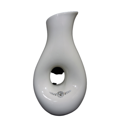 Wazon szkliwiony karafka z dziurką 28 cm Souvenire