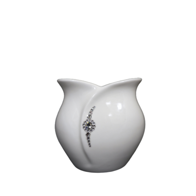Wazon szkliwiony tulipan Swarovski 15 cm Souvenire