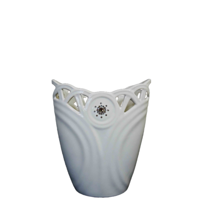 Wazon szkliwiony ażurowy Swarovski 24 cm Souvenire