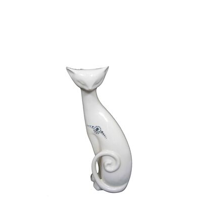 Figurka szkliwiona kot gwiazdka Swarovski 31 cm Souvenire