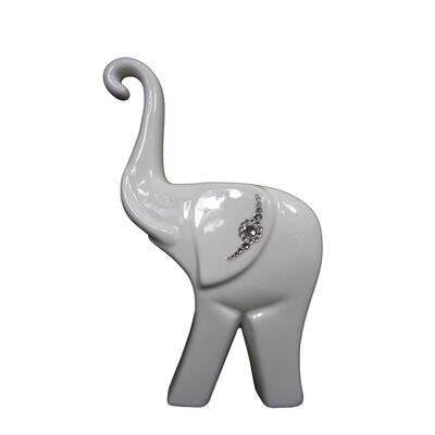 Figurka szkliwiona słoń Modern gruby Swarovski 30 cm Souvenire