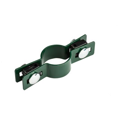 Obejma okrągła pośrednia 38 mm ocynk+6005 zielona