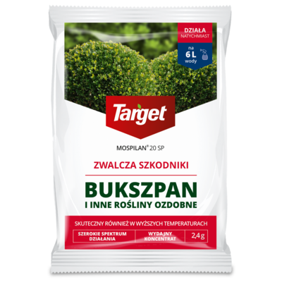 Środek na szkodniki bukszpanu i innych roślin ozdobnych Mospilan 20SP 2,4 g