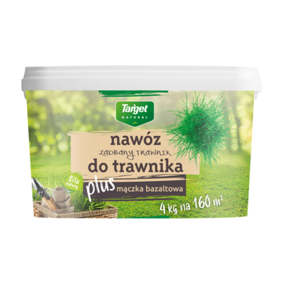 Nawóz do trawników zadbany trawnik z mączką bazaltową Target 4 kg