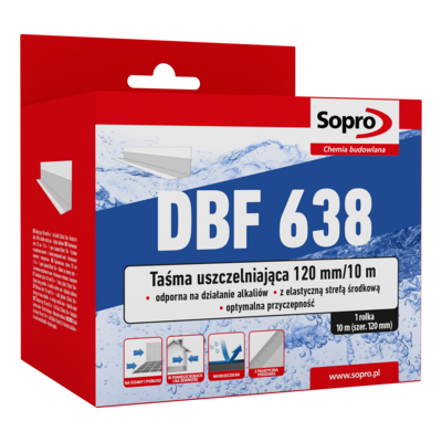 Taśma elastyczna DBF 638 120 mm/10 m Sopro