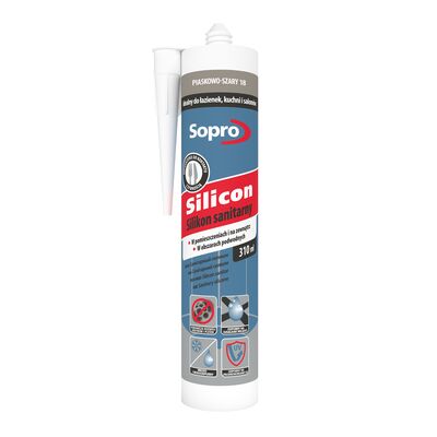 Silikon piaskowo-szary 18 310 ml Sopro
