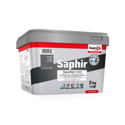 Fuga Saphir 1-6 mm antracyt 66 2 kg Sopro